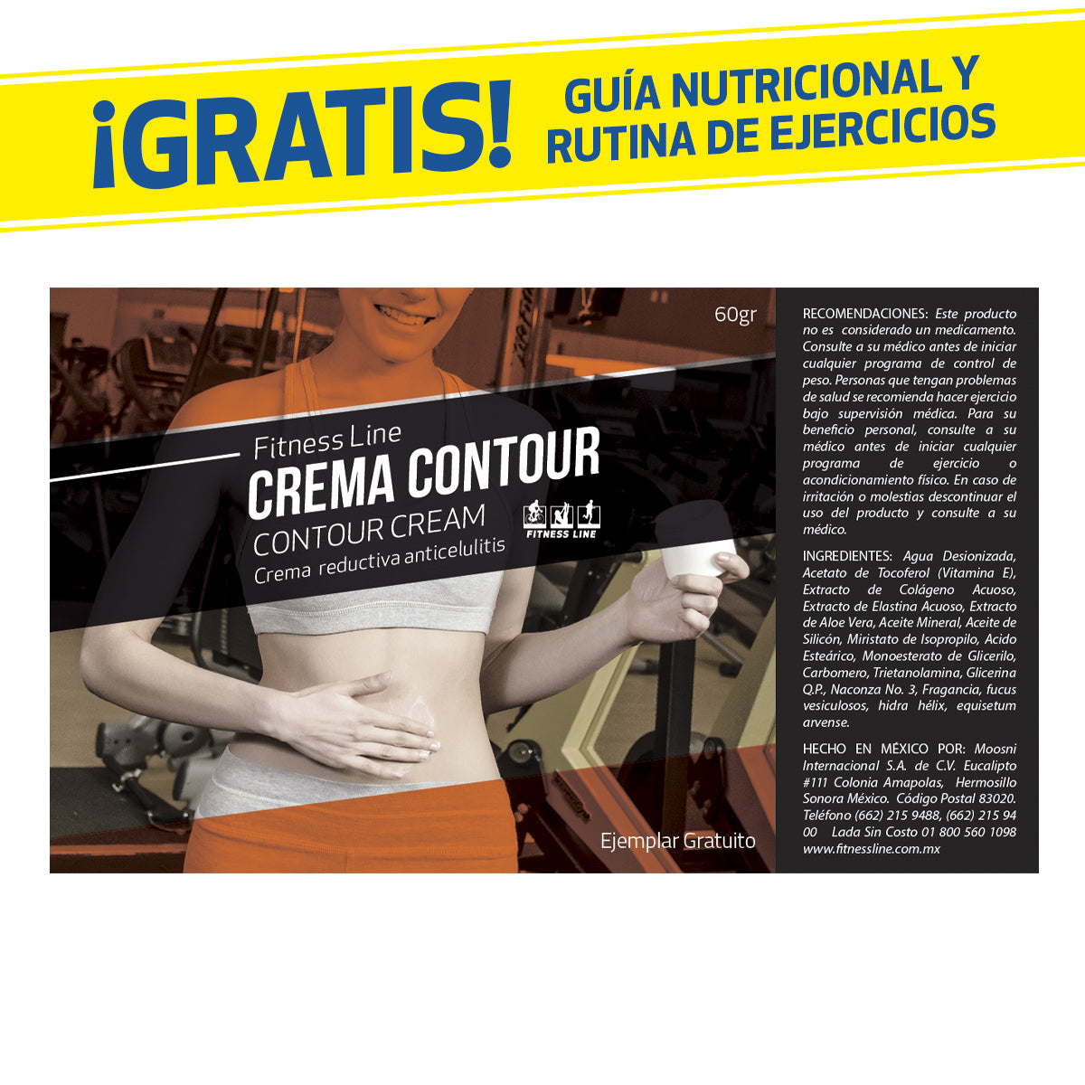 Crema Reductiva Fitness Line 8 Oz