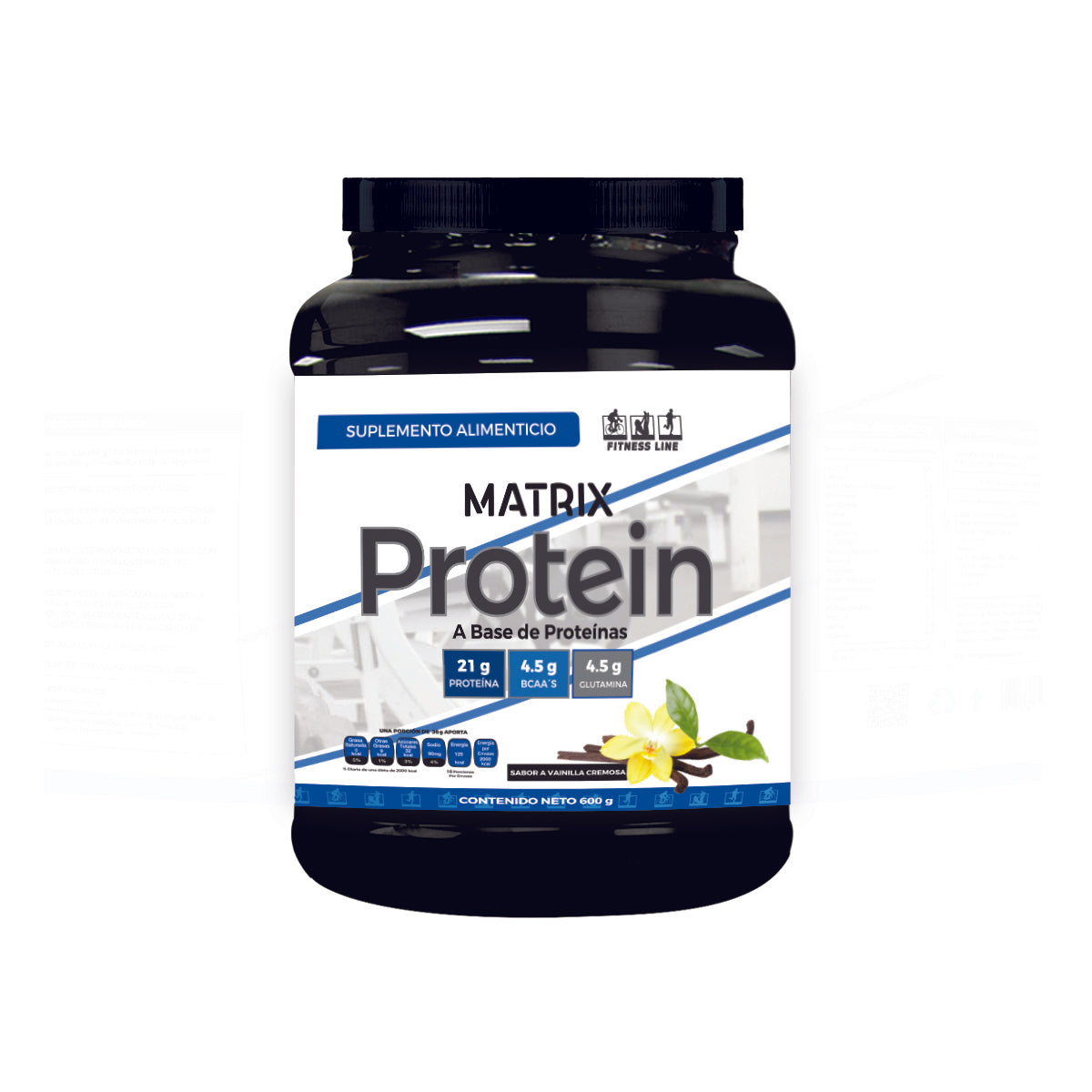 Protein matrix 21 g por porcion/ sabor vainilla canela 600GR